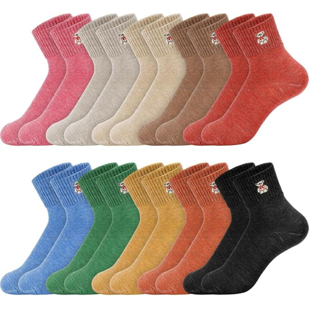 Women Pack Of 10 Colorful Crew Socks10 Pairs Of Women Colorful Crew Socks - Image 10