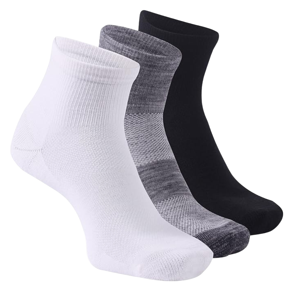 3 Pairs Of Soft Thin Everyday Use Wool Running Socks