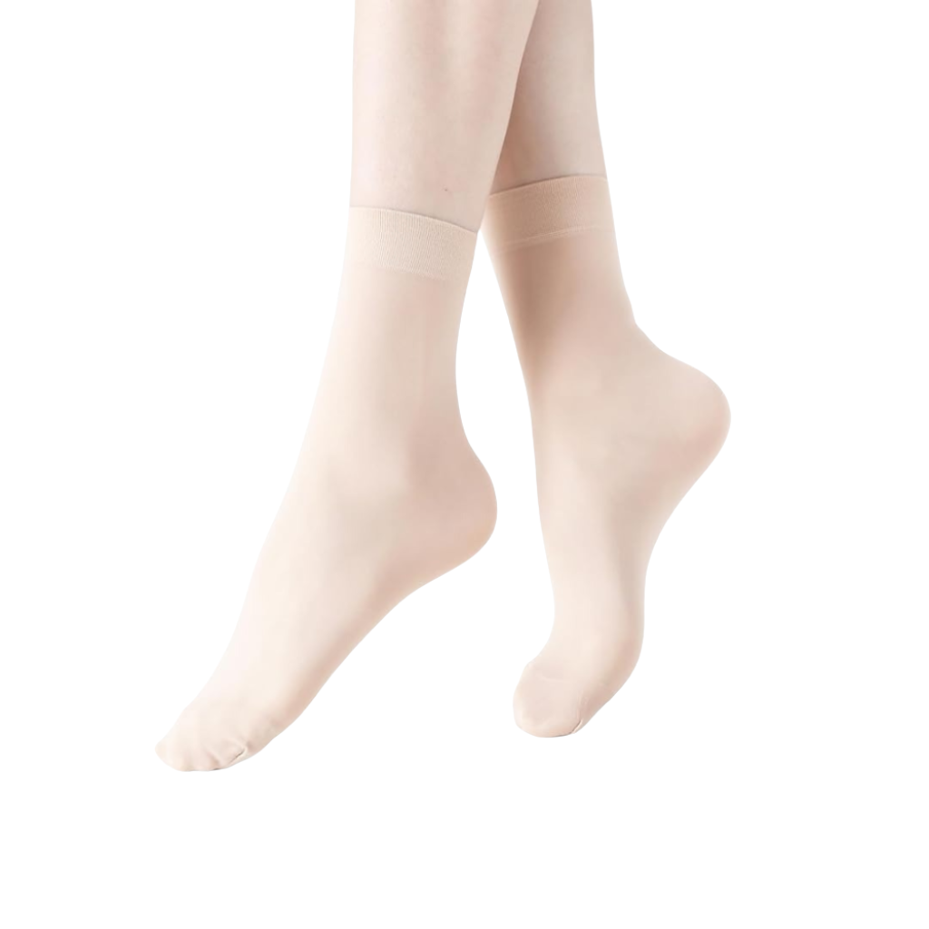 12 Pair Of Women Sheer Nylon Socks