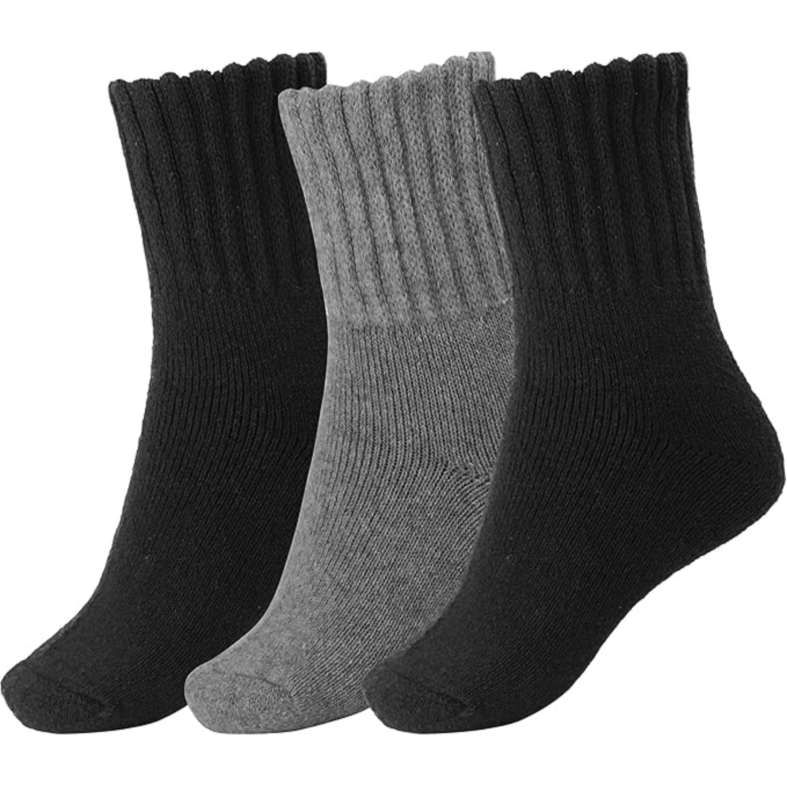 Women Winter Solid Thick Warm Crew SocksSolid Colored Thick Warm Socks For Winter - Image 11