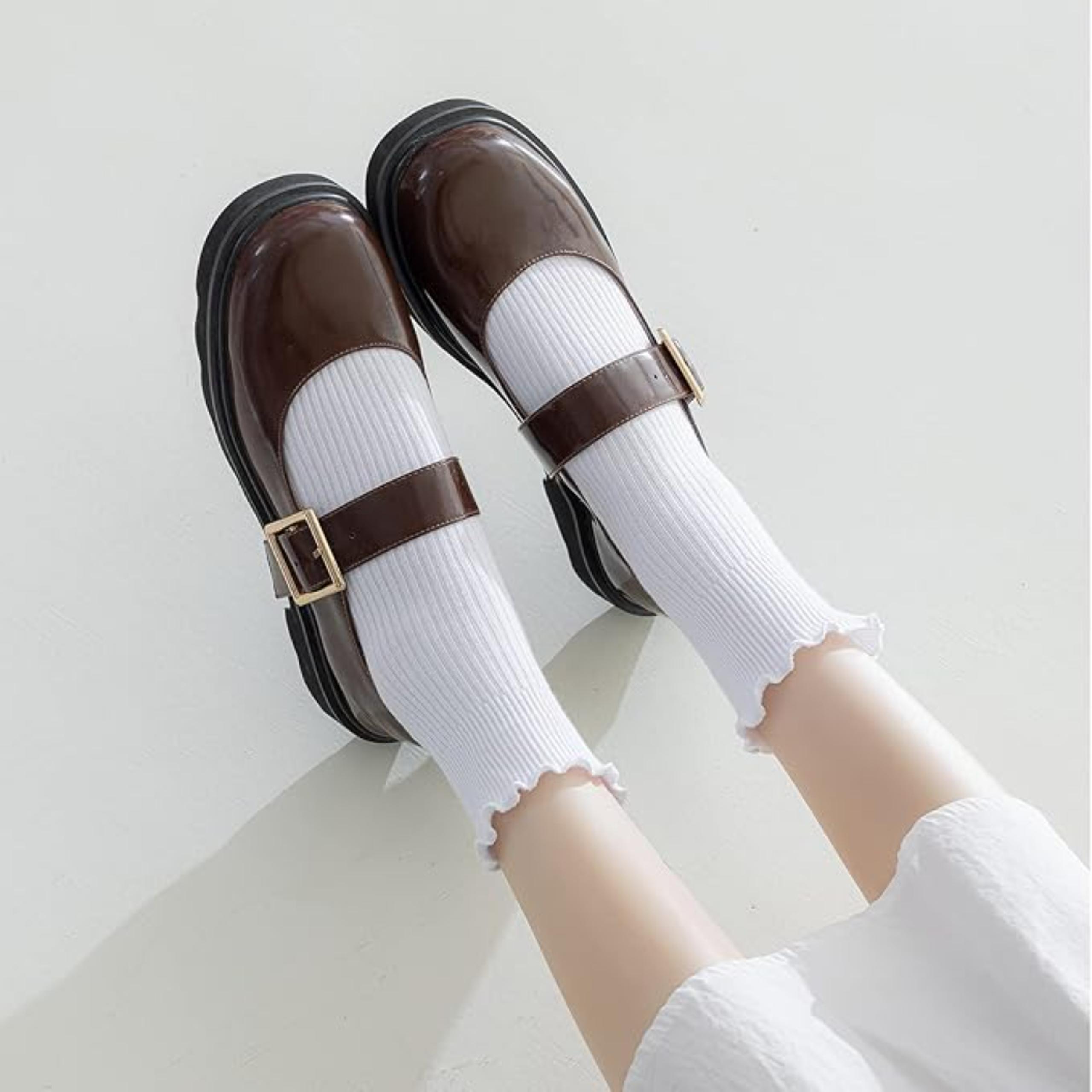 Pack Of 6 Casual Ankle Ruffle Socks For Women6 Pairs Of Casual Ankle Ruffle Socks For Women - Image 12