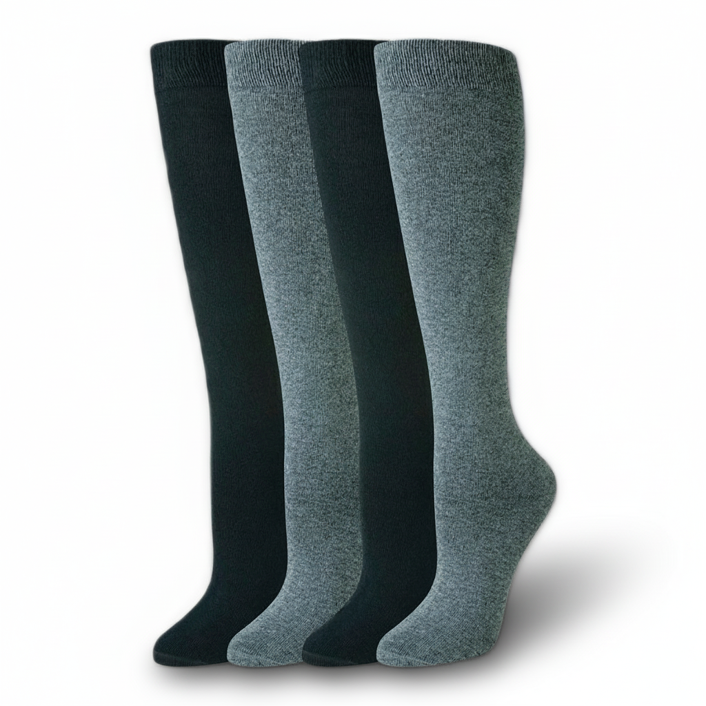 4 Pairs Comfortable Casual High Socks
