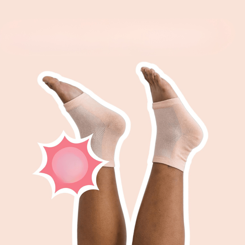 2 Pairs Of Deep Moisture Gel Socks-Plantar Socks