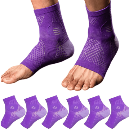 3 Pairs Neuropathy Compression Socks - Daily Support and Comfort-Plantar Socks