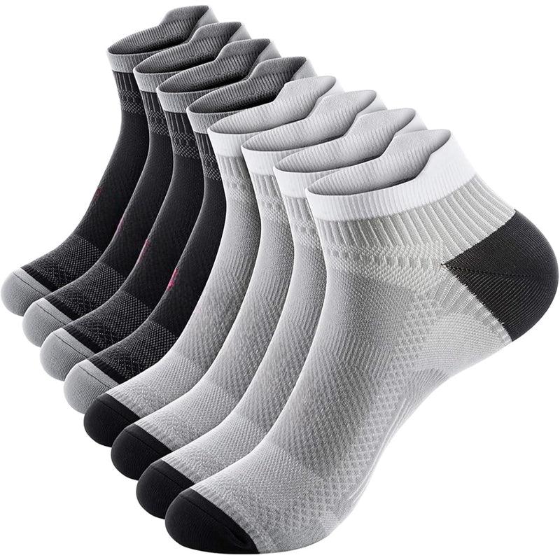 4 Pairs Compression Antimicrobial Socks – Support and Stability-Plantar Socks