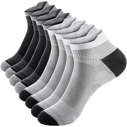 4 Pairs Compression Antimicrobial Socks – Support and Stability-Plantar Socks