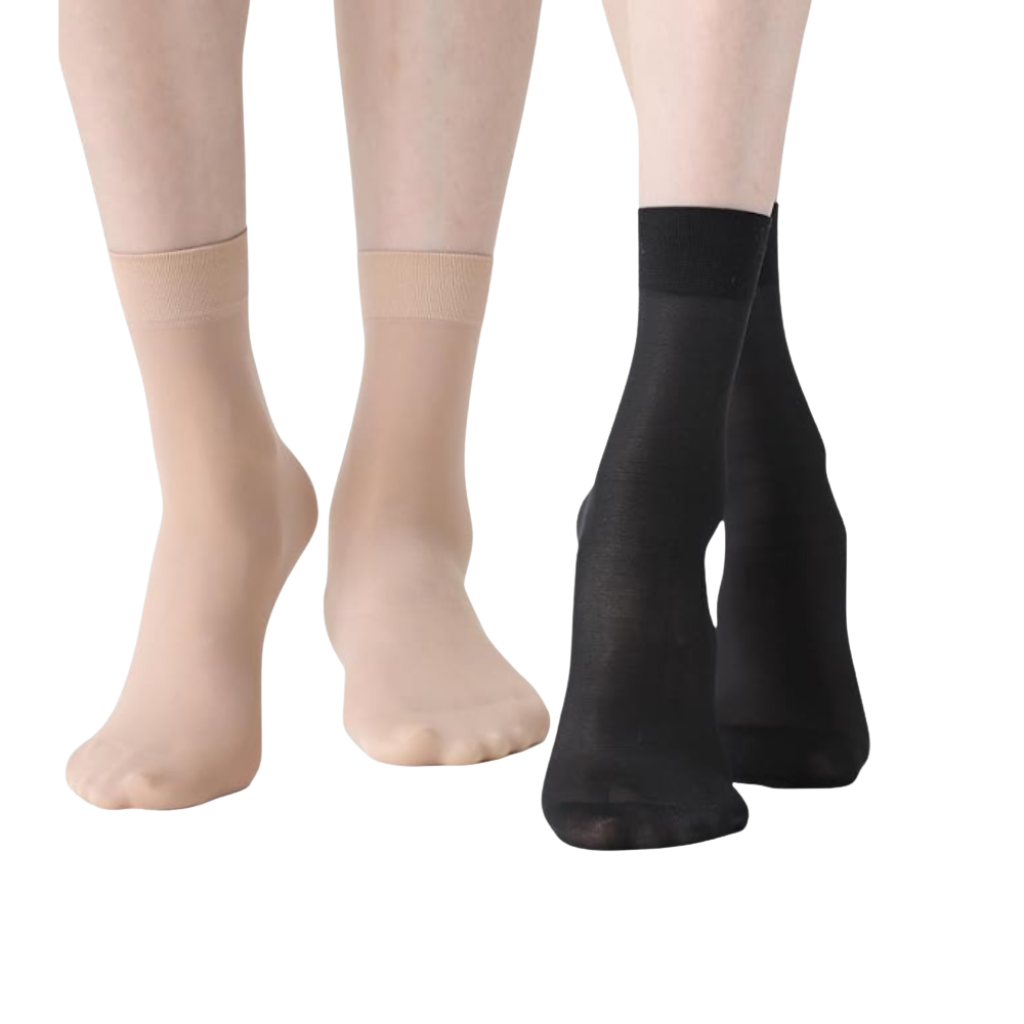 12 Pair Of Women Sheer Nylon Socks