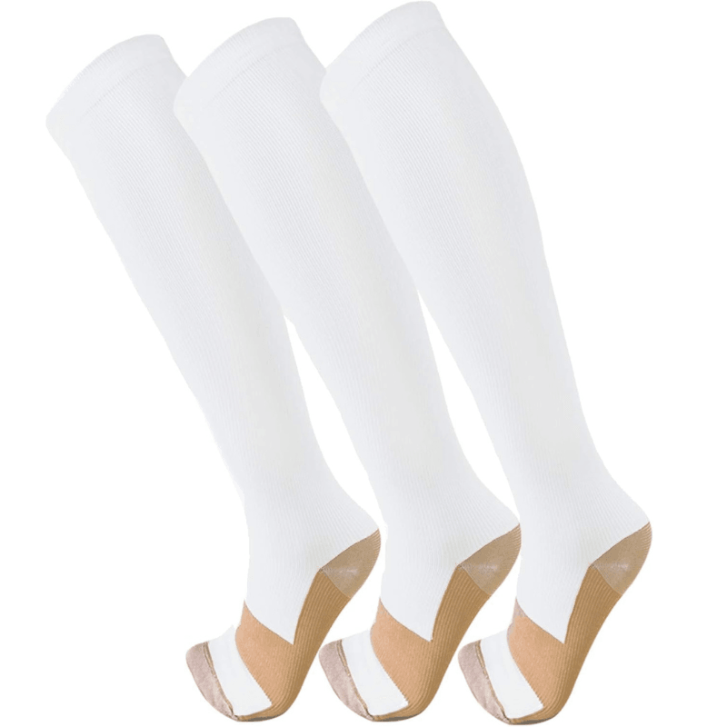 3 Pairs Of Stretchable Compression Socks For Everyday Wear-Plantar Socks3 Pairs Of Stretchable Compression Socks For Everyday Wear - Image 4