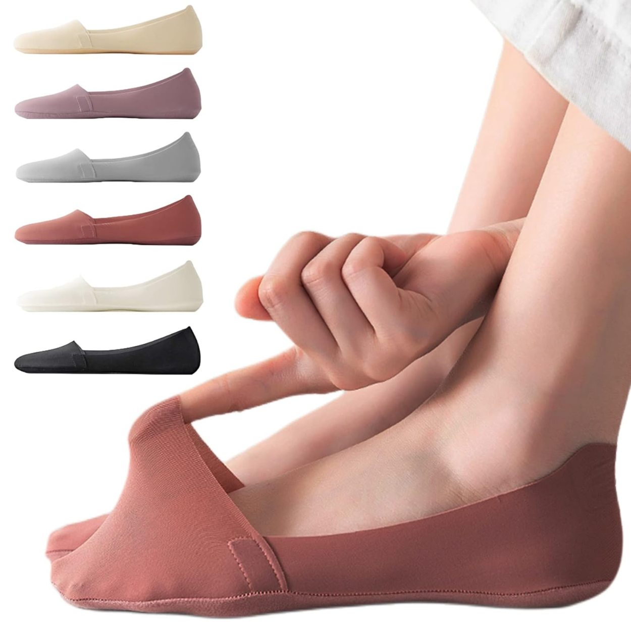 Comfortable No Show Socks With Cooling Ice Silk Surface For Women