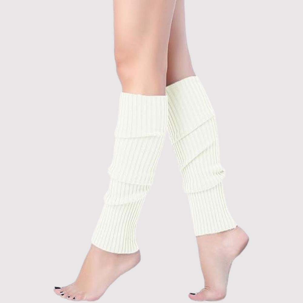 Women Juniors Neon Ribbed Leg Warmers
