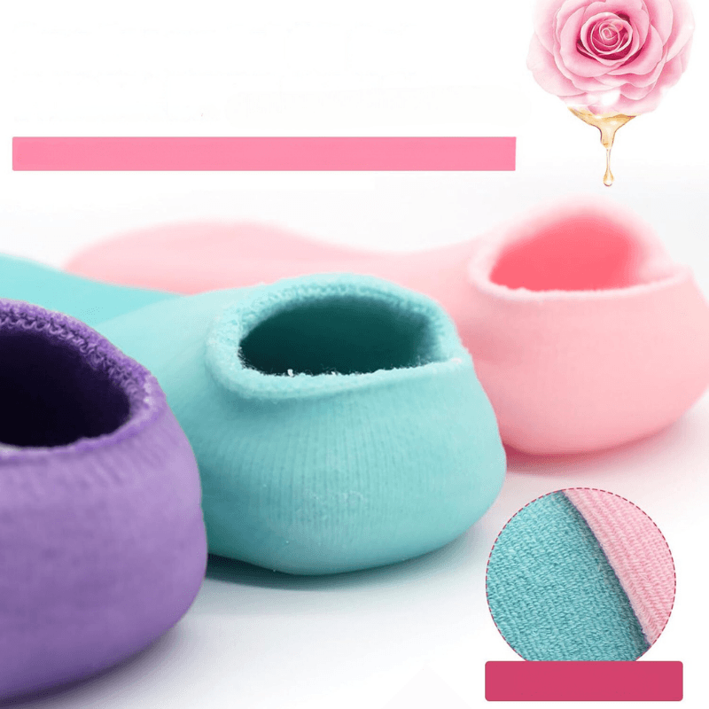 2 Pack Of Moisturizing Gel Socks For Dry Areas-Plantar Socks