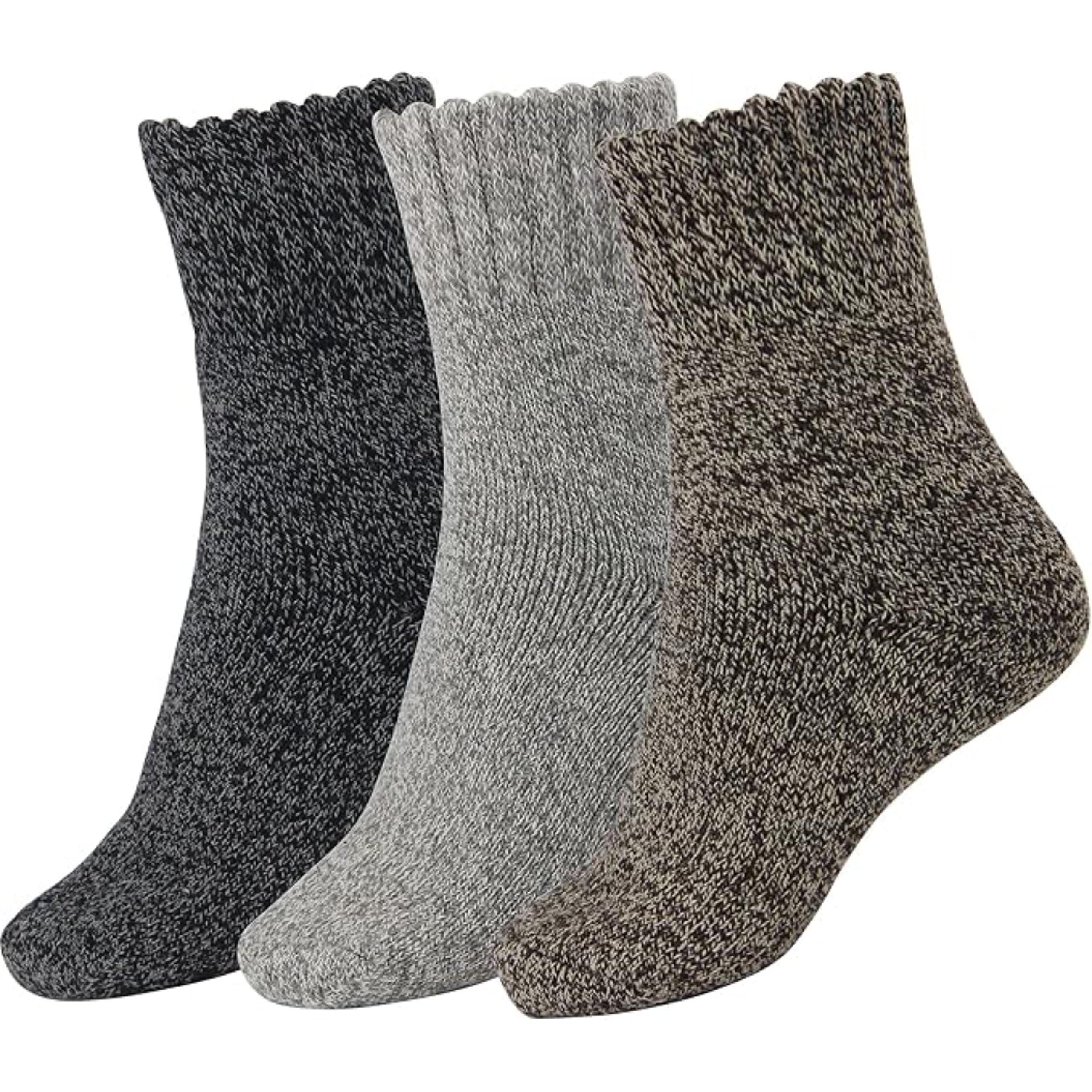 Women Winter Solid Thick Warm Crew SocksSolid Colored Thick Warm Socks For Winter - Image 12