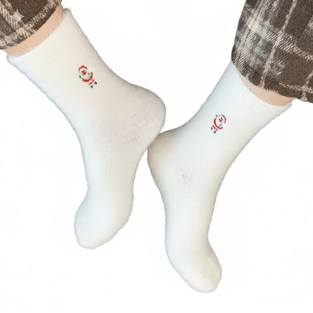 5 Pairs Of Fuzzy Christmas Stockings For Women
