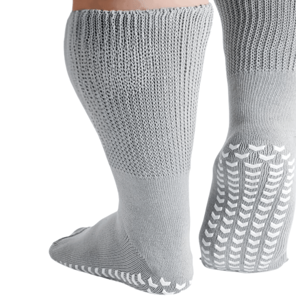 2 Pairs Extra Wide Neuropathy Socks – Comfort and Stability-Plantar Socks