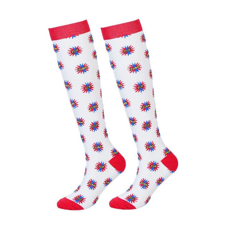 Colorful Sports Compression Socks 7 Pairs-Plantar SocksColorful Sports Compression Socks 7 Pairs - Image 5