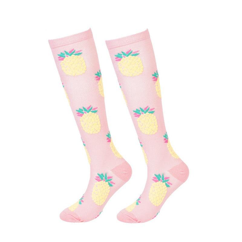 7 Pairs Cartoon Fruit Compression Socks-Plantar Socks7 Pairs Cartoon Fruit Compression Socks - Image 6