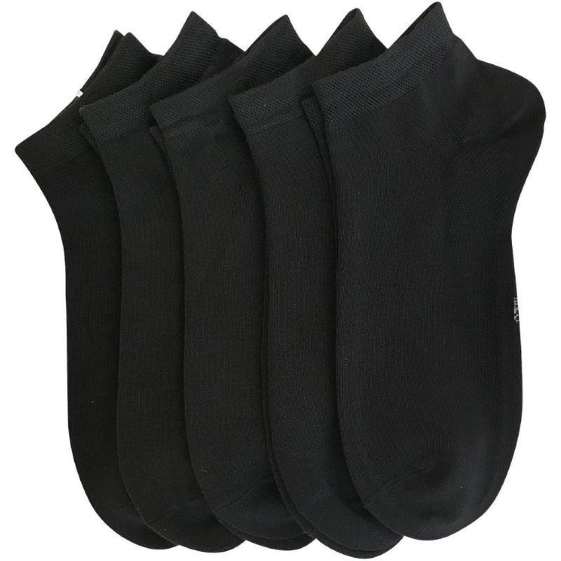 5 Pack Bamboo Viscose Low Cut Antimicrobial Socks-Plantar Socks