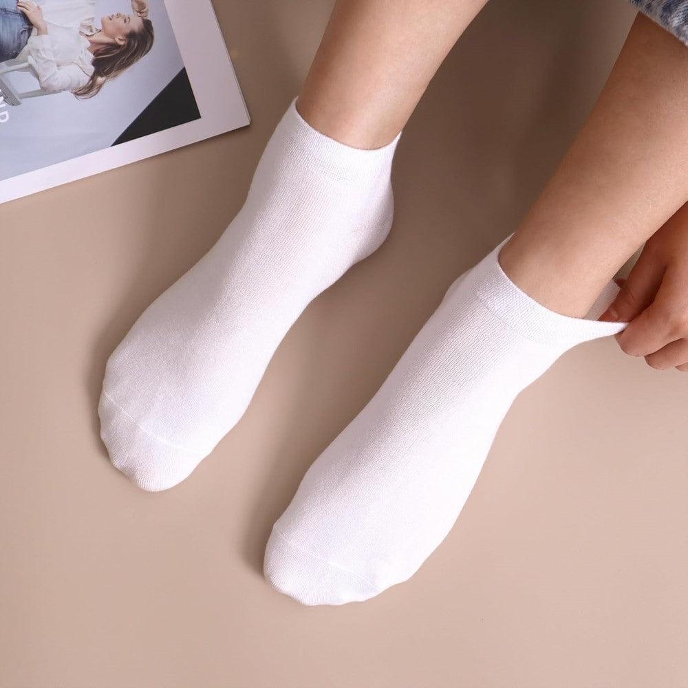 5 Pack Bamboo Viscose Low Cut Antimicrobial Socks-Plantar Socks