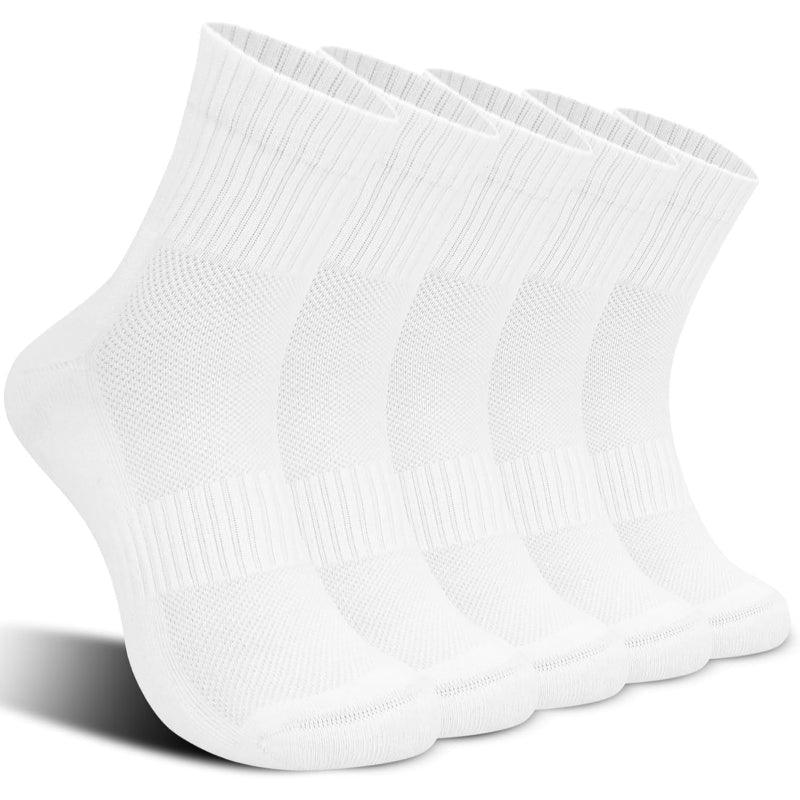 5 Pack Cushioned Running Socks – Support and Performance-Plantar Socks