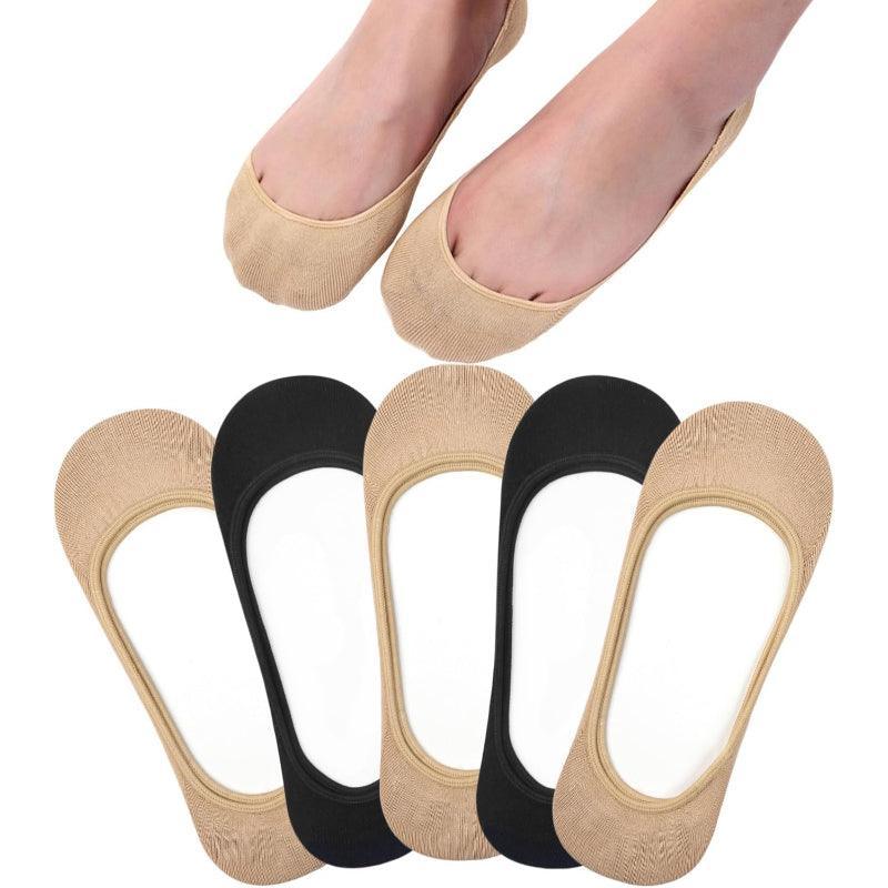 5 Pair Ultra Liners Non-Slip Toe Socks – Invisible Comfort-Plantar Socks