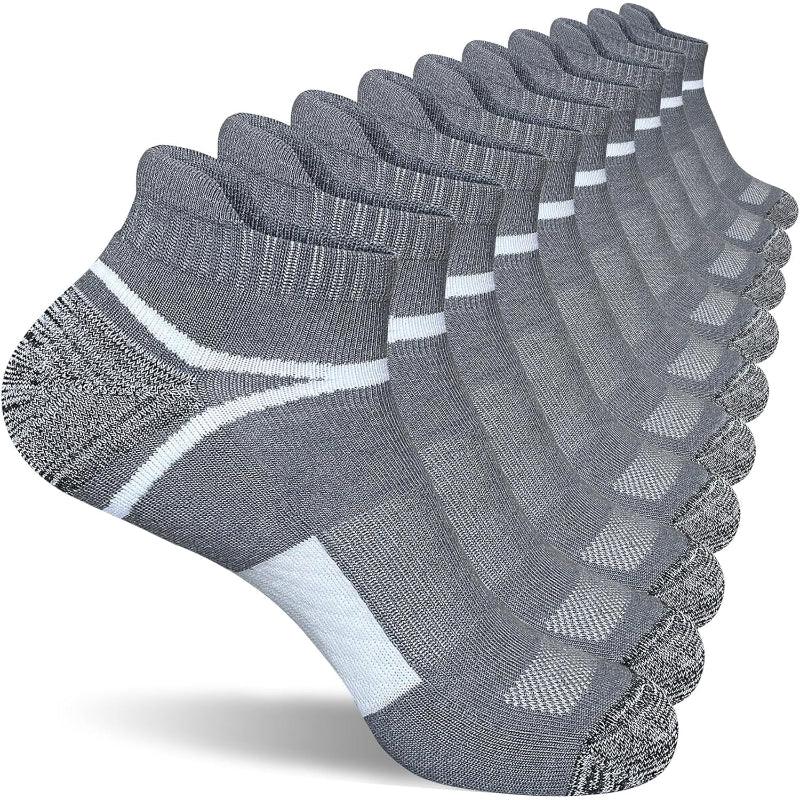 5 Pairs Athletic Cushioned Antimicrobial Socks-Plantar Socks5 Pairs Athletic Cushioned Antimicrobial Socks - Image 3