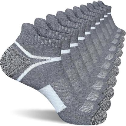 5 Pairs Athletic Cushioned Antimicrobial Socks-Plantar Socks