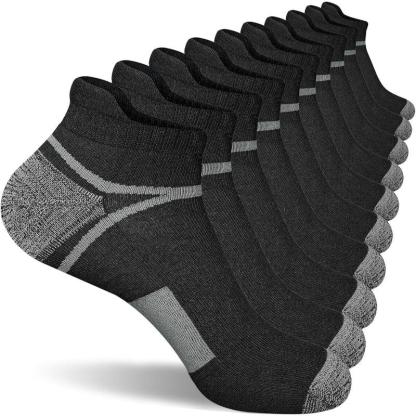 5 Pairs Athletic Cushioned Antimicrobial Socks-Plantar Socks