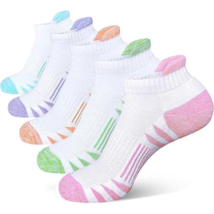 5 Pairs Cushioned Athletic Socks - Performance and Comfort-Plantar Socks