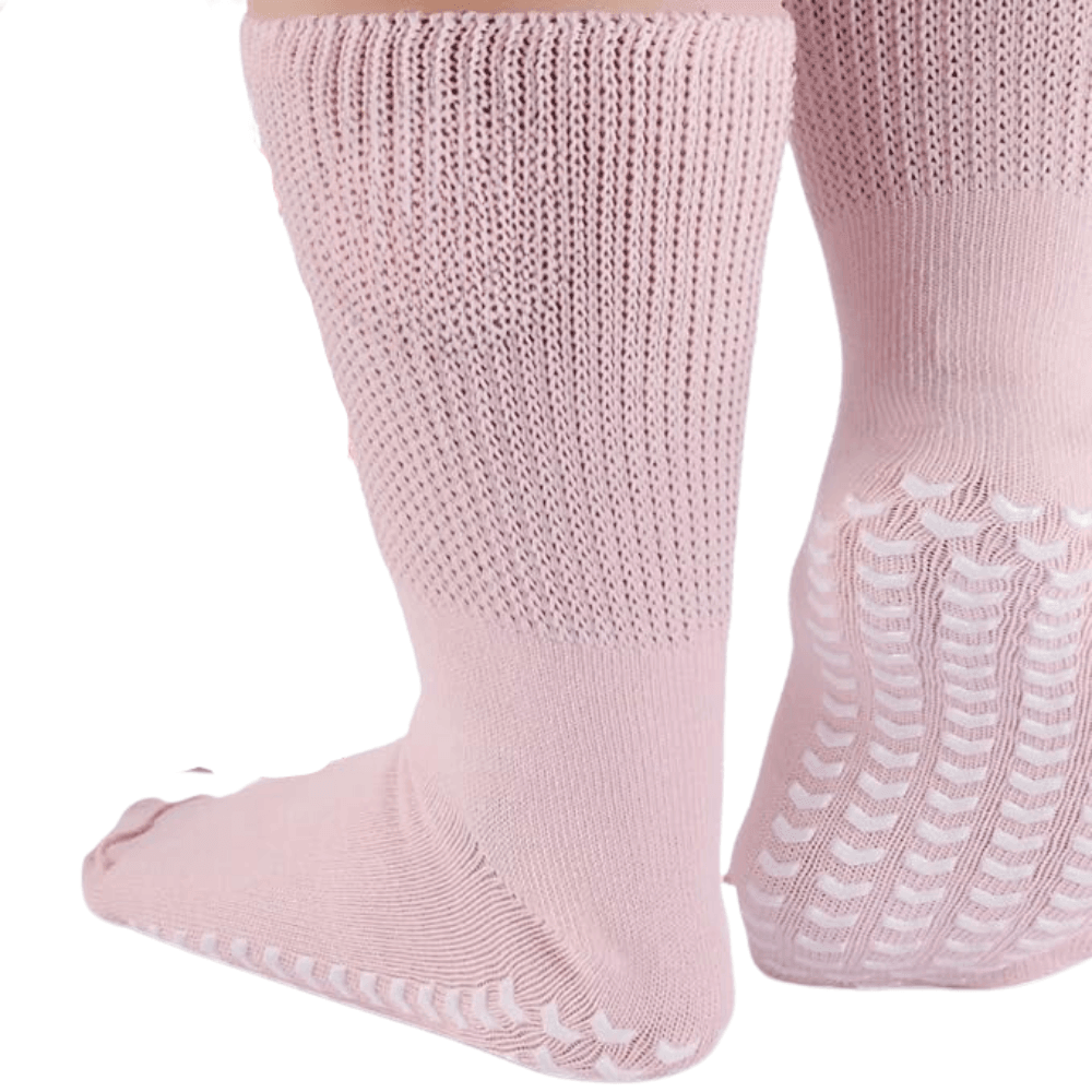 2 Pairs Extra Wide Neuropathy Socks – Comfort and Stability-Plantar Socks