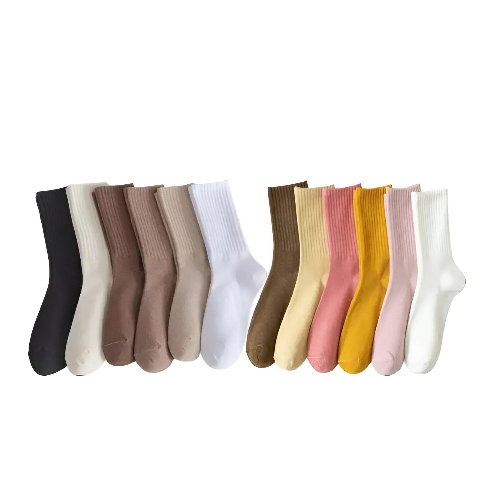 Soft And Comfortable Ribbed Socks Set-Plantar SocksSoft And Comfortable Ribbed Socks Set - Image 5