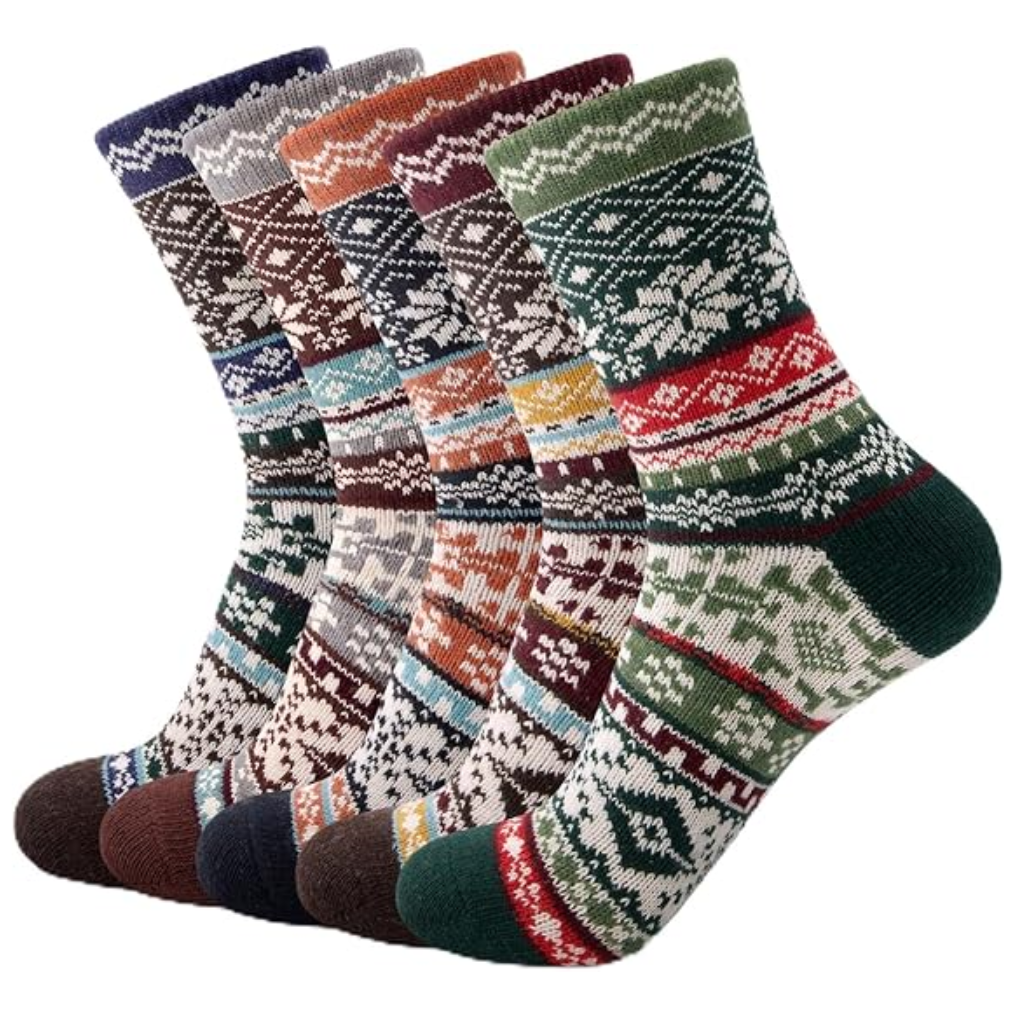 Stocking Stuffers Christmas Gifts for WomenFashionable Wool Crew Socks For Women - Image 8