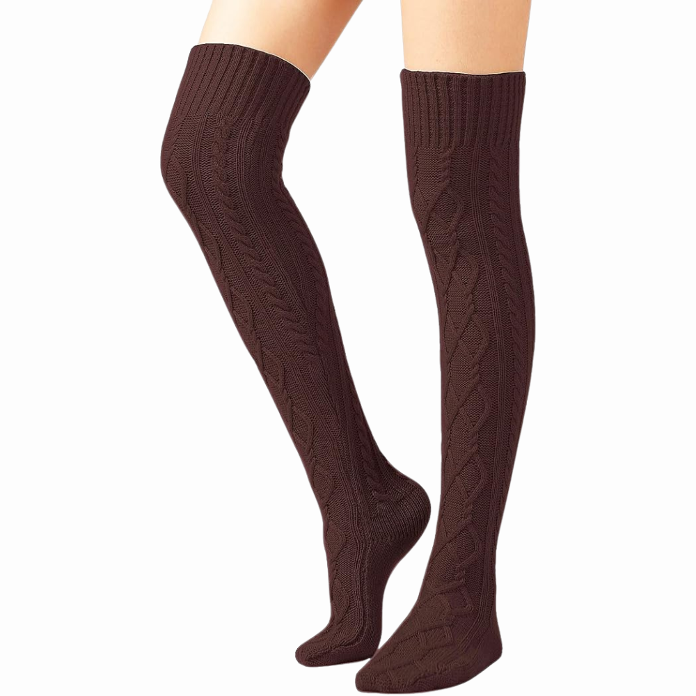 Women Cable Knit Boot Socks Extra Long Winter StockingWomen Cable Knit Boot Socks Extra Long Winter Stocking - Image 8