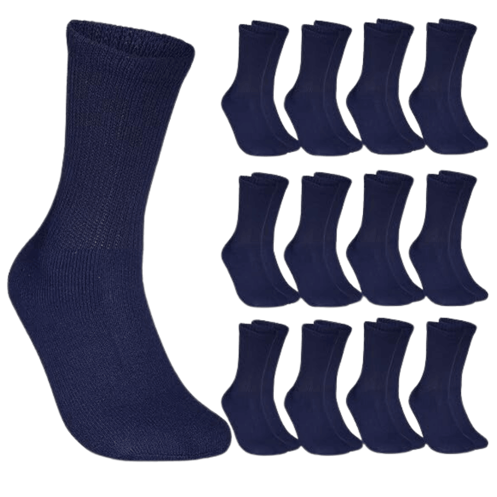 12 Pairs Non Binding Crew Neuropathy Socks12 Pairs Non Binding Crew Neuropathy Socks - Image 6