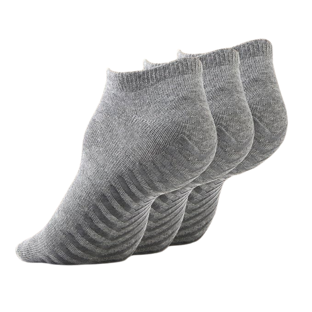 3 Pairs Grip Socks Non Slip For Yoga Pilates And Barre3 Pairs Of Non Slip Grip Socks For Yoga Pilates  - Image 3