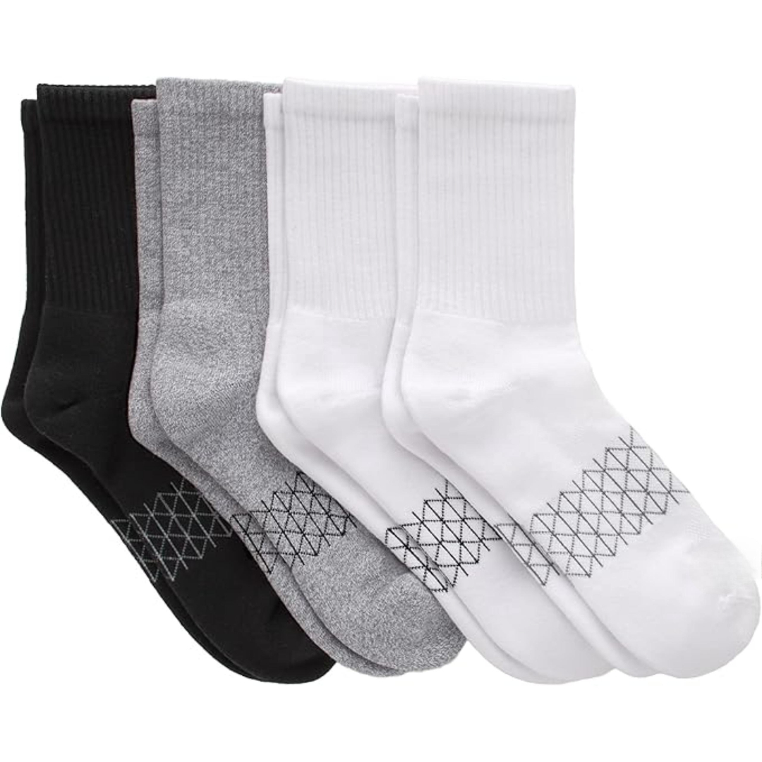 Pack Of 4 Cushioned Crew Socks For Women4 Pairs Of Cushioned Crew Socks For Women - Image 4