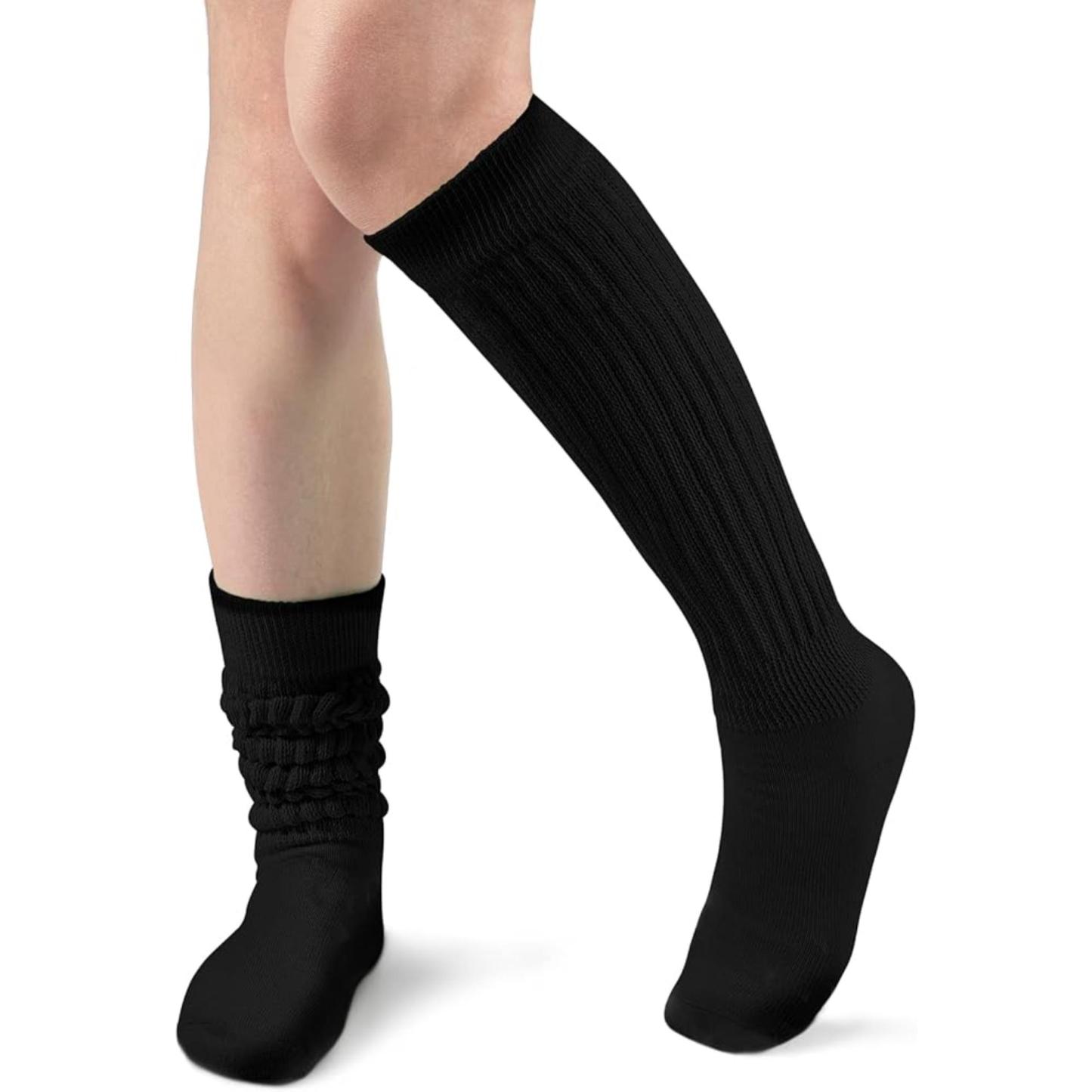 Knit High Boot Long Tube Scrunch Sock For Woman