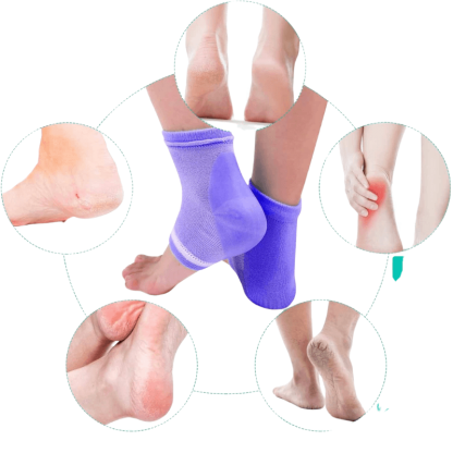 6 Pairs Of Gel Socks For Overnight Care-Plantar Socks