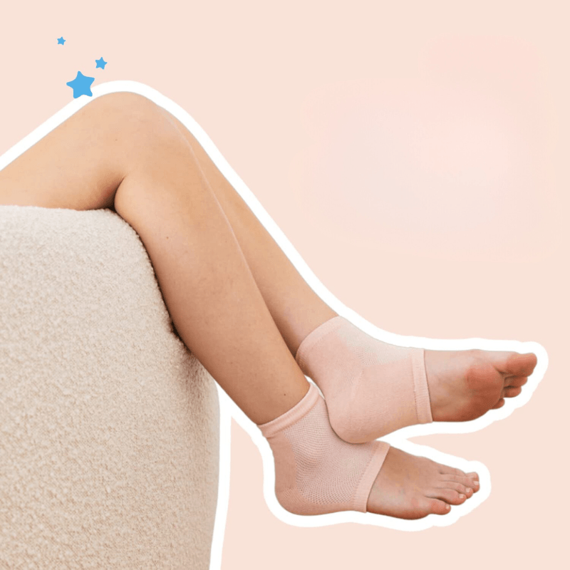 2 Pairs Of Deep Moisture Gel Socks-Plantar Socks