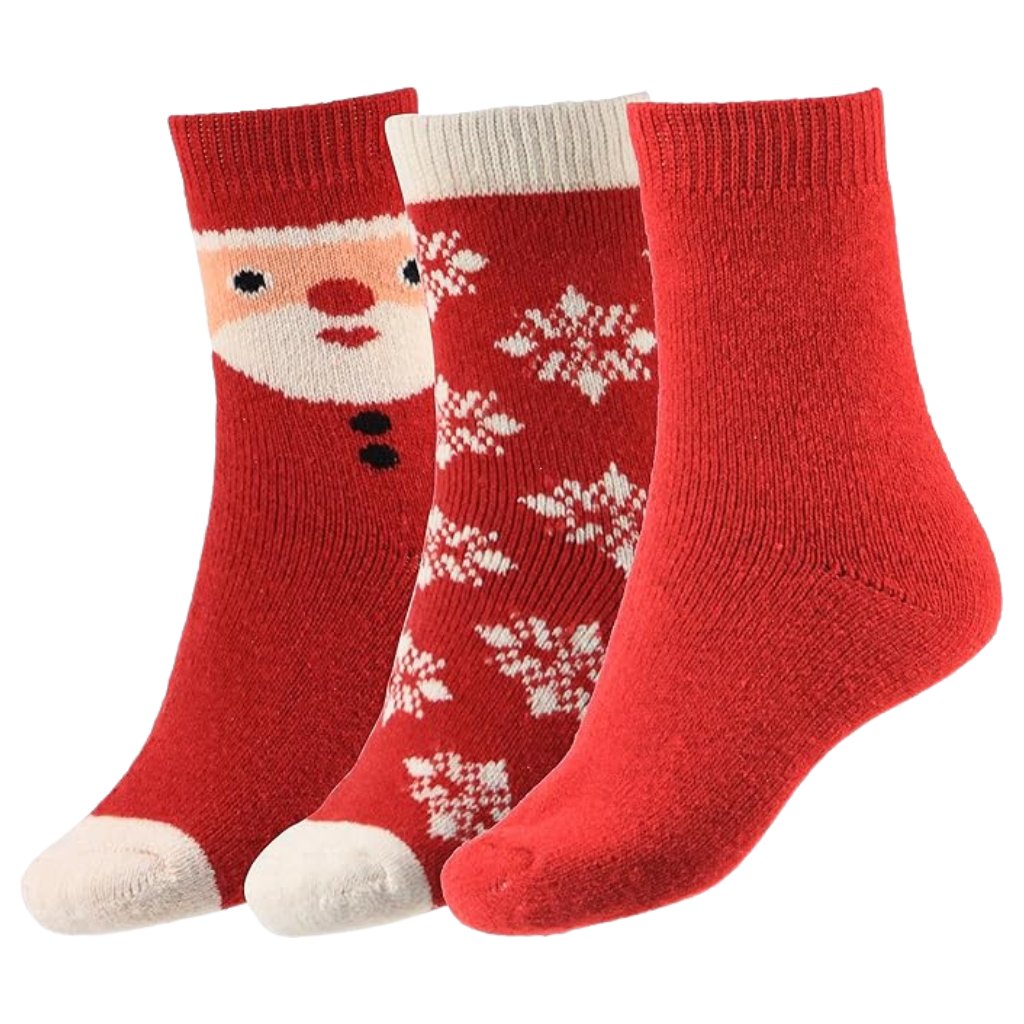 Solid Knit Boot Style Crew Socks