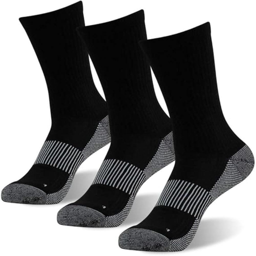 3 Pairs Copper Infused Arthritis Socks - Comfort and Arch Support-Plantar Socks