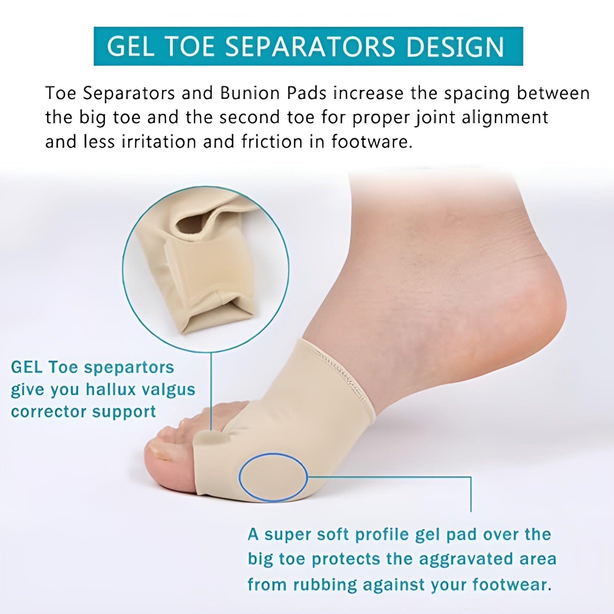 7 Pc Toe Alignment And Bunion Relief Kit With Gel Pads And Spacers-Plantar Socks7 Pc Toe Alignment And Bunion Relief Kit With Gel Pads And Spacers - Image 4