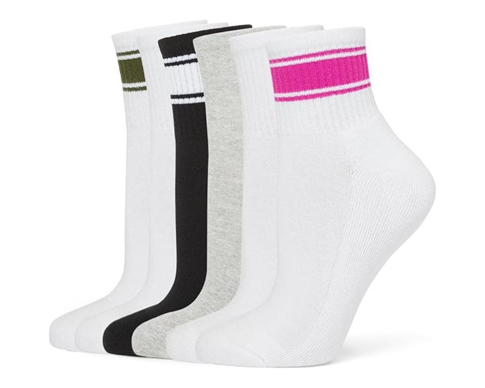 6 Pair Versatile Comfy Cushioned Socks For Daily Wear-Plantar Socks