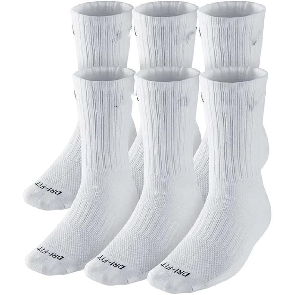 One Pair Cushioned Crew Socks For Everyday Wear-Plantar Socks