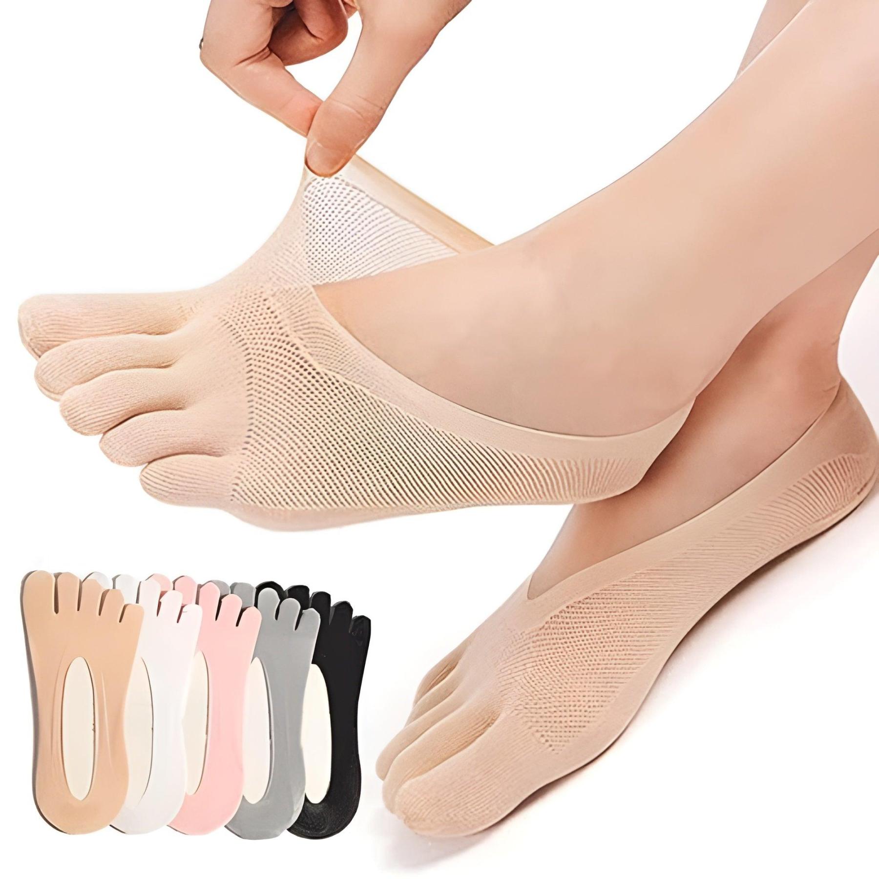 5 Pair Anti Bunion Socks With Non Slip Silicone-Plantar Socks