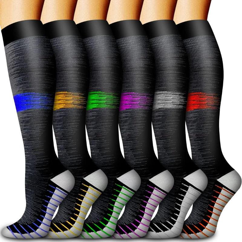 6 Pack Copper Compression Socks-Plantar Socks6 Pack Copper Compression Socks - Image 6
