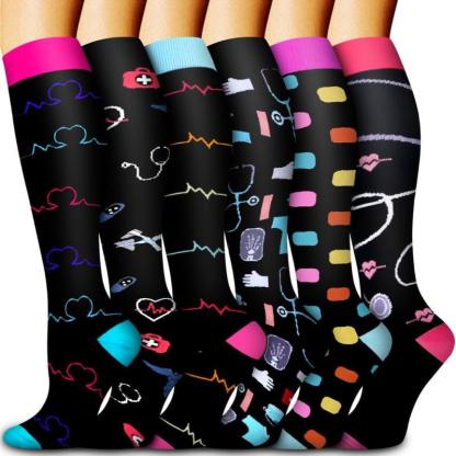 6 Pack Copper Compression Socks-Plantar Socks