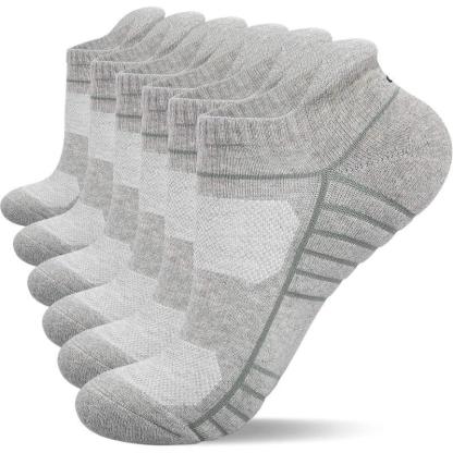 6 Pairs Cushioned Athletic Running Socks-Plantar Socks