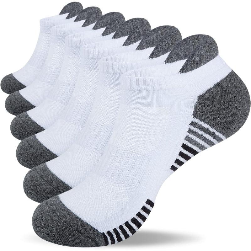 6 Pairs Cushioned Athletic Running Socks-Plantar Socks