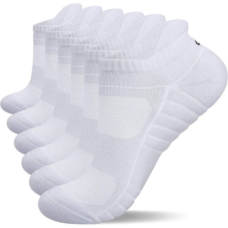 6 Pairs Cushioned Athletic Running Socks-Plantar Socks