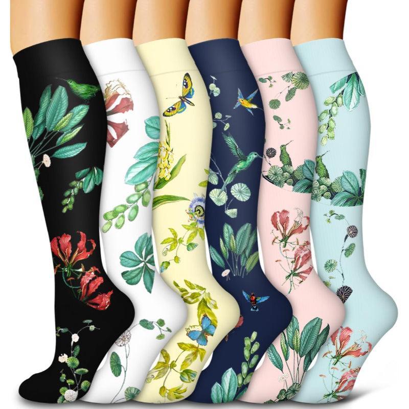 6 Pairs Copper Compression Socks-Plantar Socks